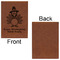 Happy Thanksgiving Leatherette Journal - Large - Single Sided - Front & Back View
