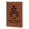 Happy Thanksgiving Leatherette Journal - Large - Double Sided (Personalized)