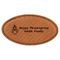 Happy Thanksgiving Leatherette Oval Name Badges with Magnet - Main