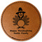 Happy Thanksgiving Leatherette Patches - Round