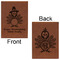 Happy Thanksgiving Leatherette Sketchbooks - Large - Double Sided - Front & Back View