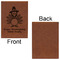 Happy Thanksgiving Leatherette Sketchbooks - Large - Single Sided - Front & Back View