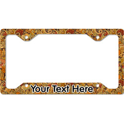 Happy Thanksgiving License Plate Frame - Style C (Personalized)