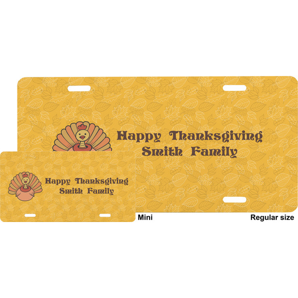 Happy Thanksgiving License Plate (Sizes)