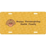 Happy Thanksgiving Front License Plate (Personalized)