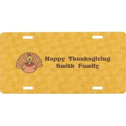 Happy Thanksgiving Front License Plate (Personalized)