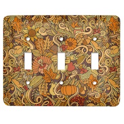 Happy Thanksgiving Light Switch Cover (3 Toggle Plate)