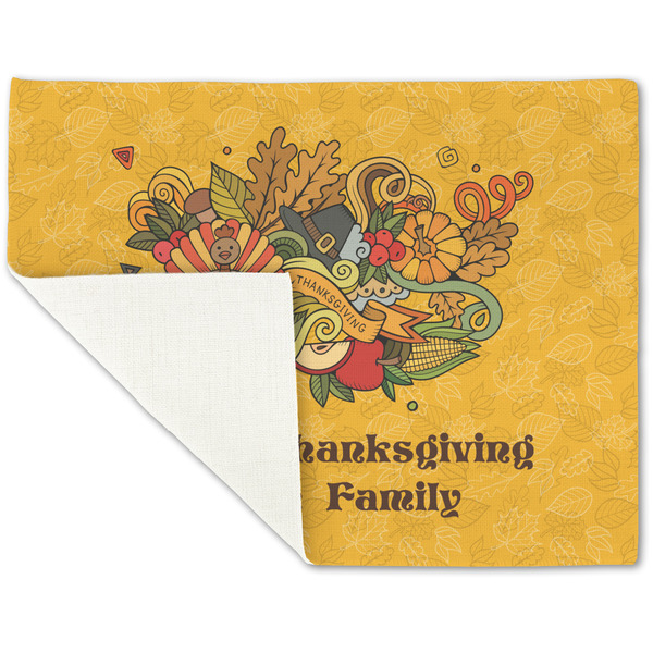 Happy Thanksgiving Linen Placemat - Folded Corner (single side)