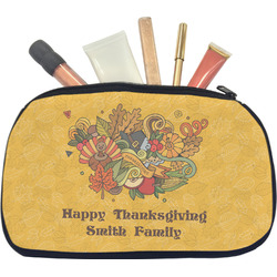 Happy Thanksgiving Makeup / Cosmetic Bag - Medium (Personalized)