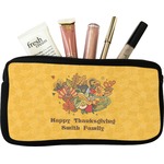 Happy Thanksgiving Makeup / Cosmetic Bag - Small (Personalized)