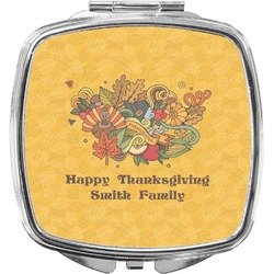 Happy Thanksgiving Compact Makeup Mirror (Personalized)
