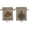 Happy Thanksgiving Medium Burlap Gift Bag - Front & Back (Personalized)