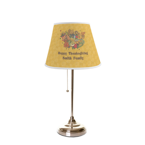 Happy Thanksgiving Poly Film Empire Lampshade - On Stand