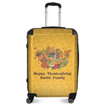 Happy Thanksgiving Suitcase - 24" Medium - Checked (Personalized)