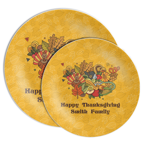 Happy Thanksgiving Melamine Plates - PARENT/MAIN