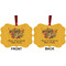 Happy Thanksgiving Metal Benilux Ornament - Front and Back (APPROVAL)