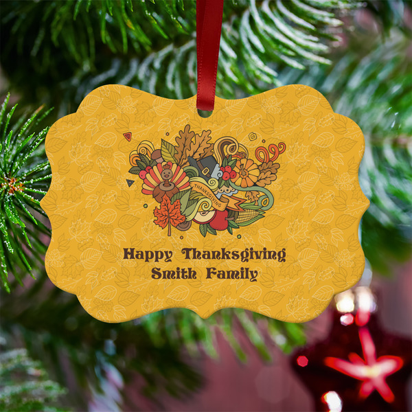 Happy Thanksgiving Metal Benilux Ornament - Lifestyle