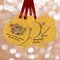 Happy Thanksgiving Metal Ornaments - Double Sided w/ Name or Text