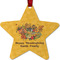 Happy Thanksgiving Metal Star Ornament - Front