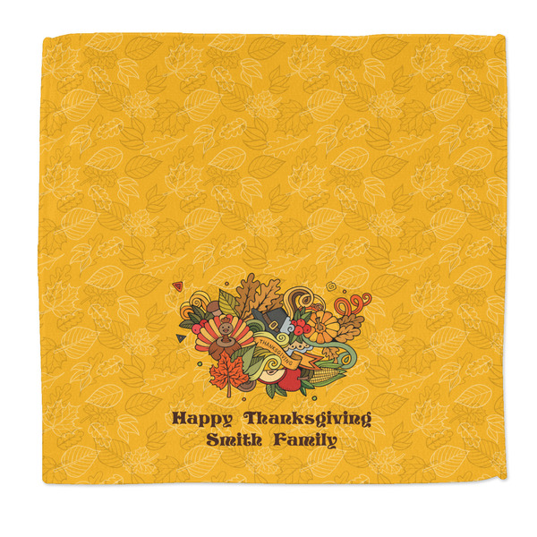 Custom Happy Thanksgiving Microfiber Dish Rag (Personalized)
