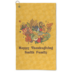 Happy Thanksgiving Microfiber Golf Towel (Personalized)