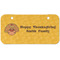 Happy Thanksgiving Mini/Bicycle License Plate (2 Holes) (Personalized)