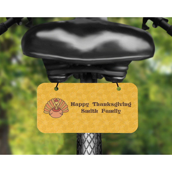 Happy Thanksgiving Mini License Plate on Bicycle - LIFESTYLE Two holes