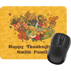 Happy Thanksgiving Rectangular Mouse Pad (Personalized)
