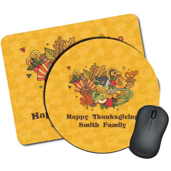 Custom Happy Thanksgiving Mouse Pad (Personalized)