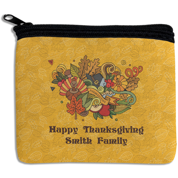 Custom Happy Thanksgiving Rectangular Coin Purse (Personalized)