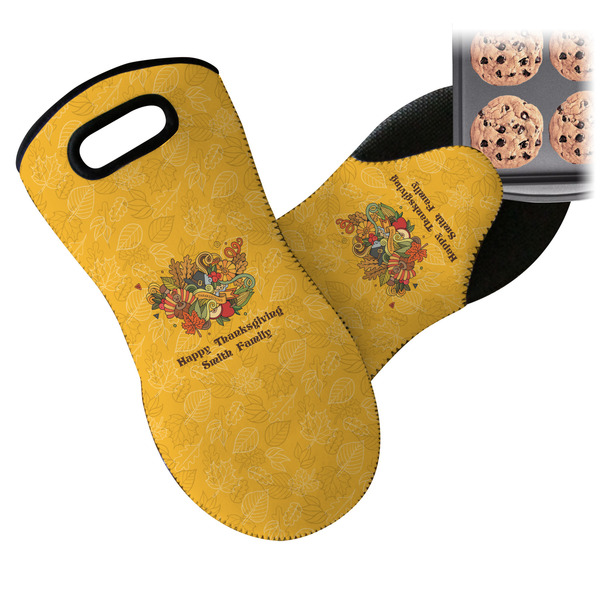 Happy Thanksgiving Neoprene Oven Mitt