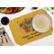 Happy Thanksgiving Octagon Placemat - Single front (LIFESTYLE) Flatlay