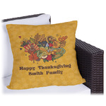 Happy Thanksgiving Outdoor Pillow - 18" (Personalized)