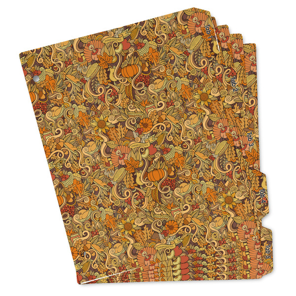 Custom Happy Thanksgiving Binder Tab Divider - Set of 5 (Personalized)