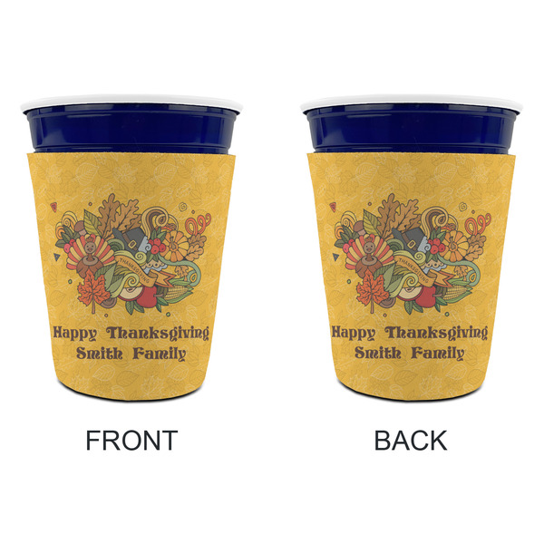 Happy Thanksgiving Party Cup Sleeves - without bottom - Approval