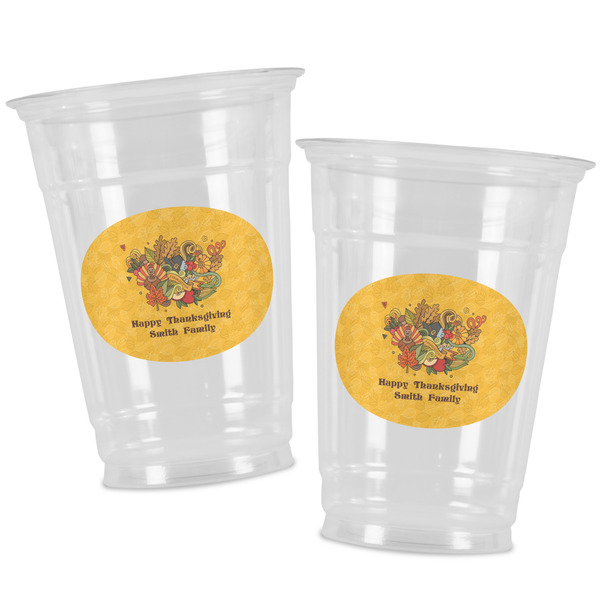 Happy Thanksgiving Party Cups - 16oz - Alt View