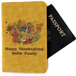 Happy Thanksgiving Passport Holder - Fabric (Personalized)