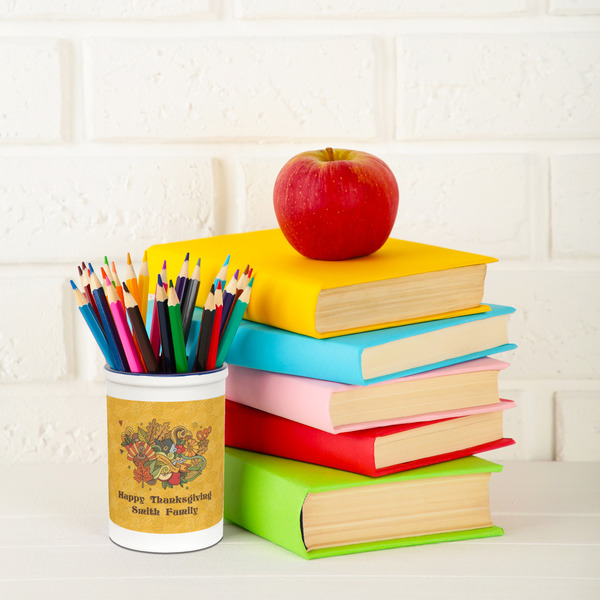 Happy Thanksgiving Pencil Holder - LIFESTYLE pencil