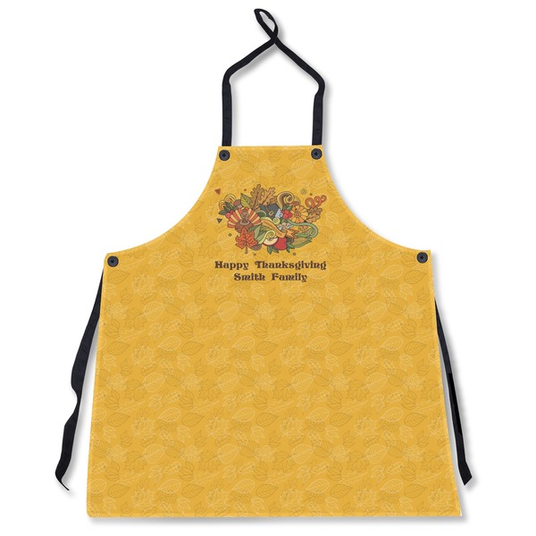 Custom Happy Thanksgiving Apron Without Pockets w/ Name or Text