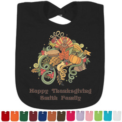 Happy Thanksgiving Cotton Baby Bib (Personalized)