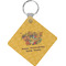Happy Thanksgiving Diamond Plastic Keychain w/ Name or Text