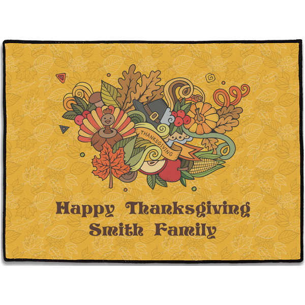 Custom Happy Thanksgiving Door Mat (Personalized)