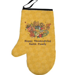 Happy Thanksgiving Left Oven Mitt (Personalized)