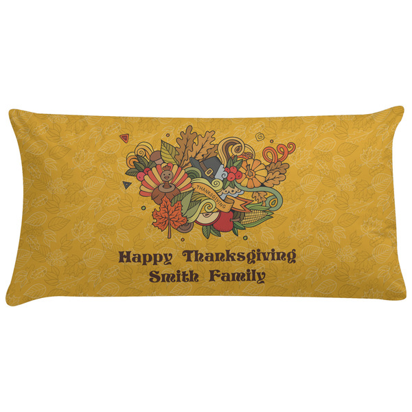 Custom Happy Thanksgiving Pillow Case - King (Personalized)
