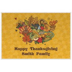 Happy Thanksgiving Laminated Placemat w/ Name or Text