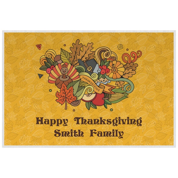 Custom Happy Thanksgiving Laminated Placemat w/ Name or Text