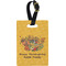 Happy Thanksgiving Plastic Luggage Tag - Rectangular w/ Name or Text