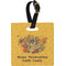 Happy Thanksgiving Personalized Square Luggage Tag