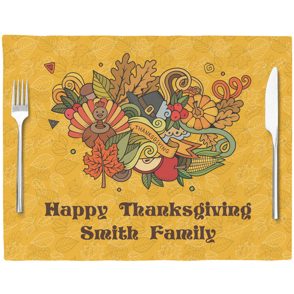 Happy Thanksgiving Placemat with Props