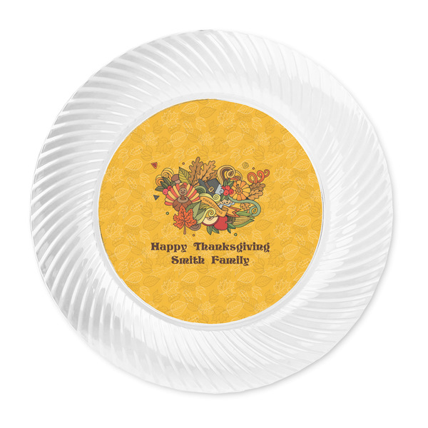 Happy Thanksgiving Plastic Party Dinner Plates - Approval